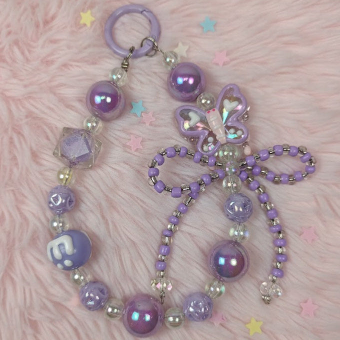 Beaded Bow Phone Chain (One Piece)