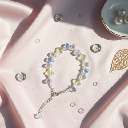 White crystal holographic bracelet