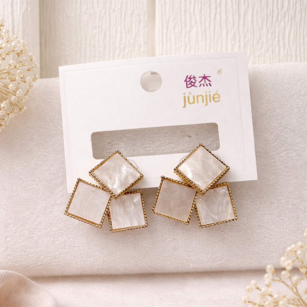 Geometrical Ear Ring (One Pair)