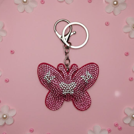 Rhinestone Butterfly Key Chain (One Piece)