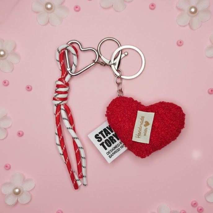 Heart Shaped Bag Charm (One Piece)