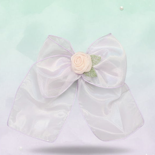 Luxury Rose Hair Bow (One Piece)