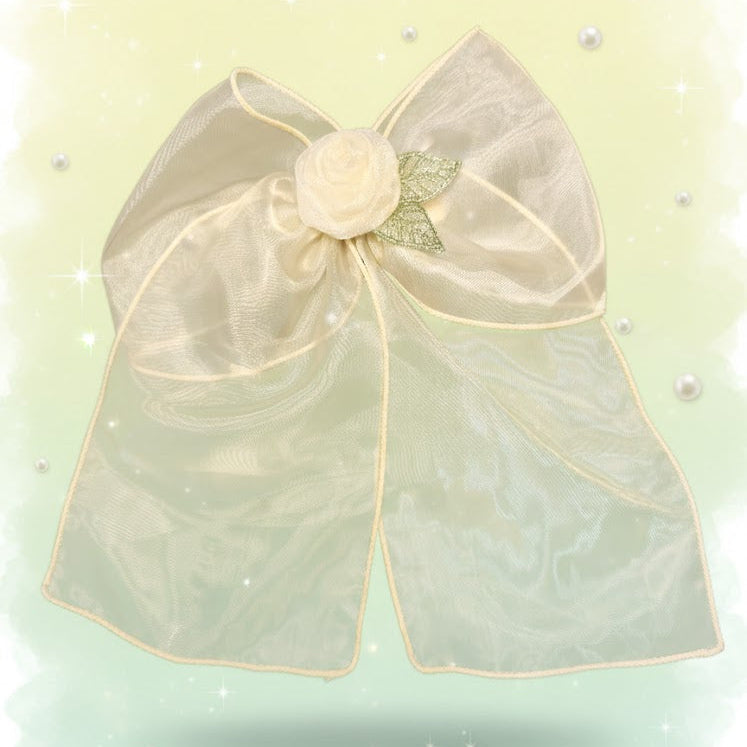 Luxury Rose Hair Bow (One Piece)